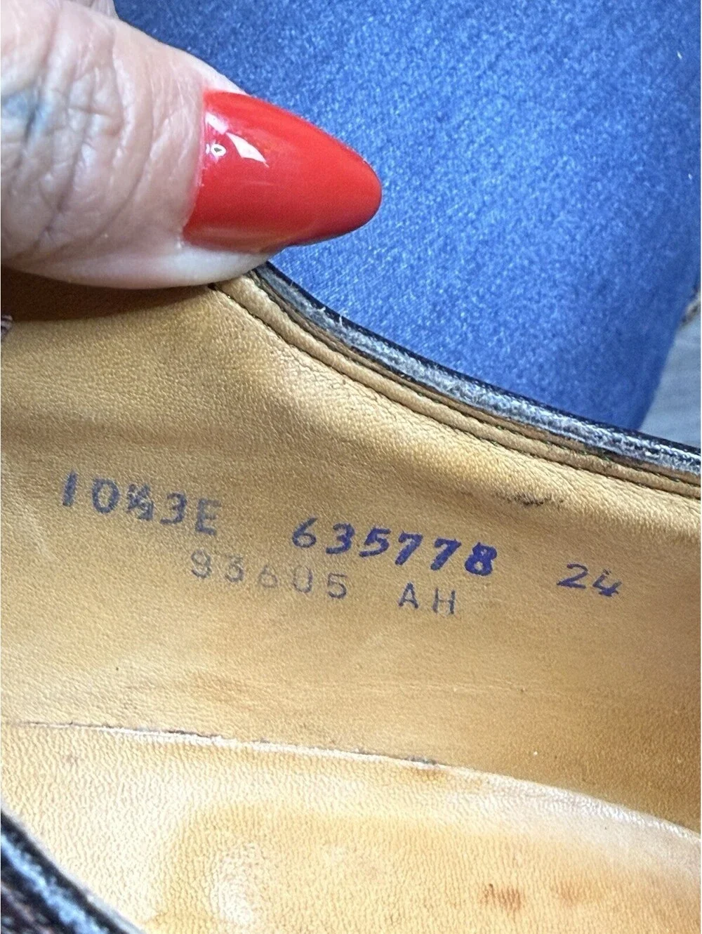 Vtg 1960s Florsheim Imperial 93605 Shell Cordovan Longwing 10.5 3E Green Lab